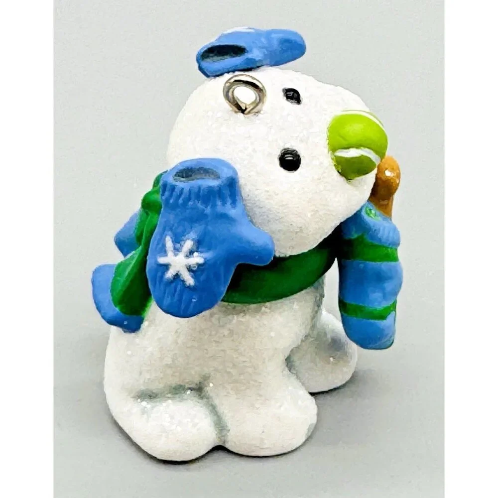 Hallmark Keepsake First Snow Tasty Little Treat Dog Christmas Ornament Lot‎ of 2